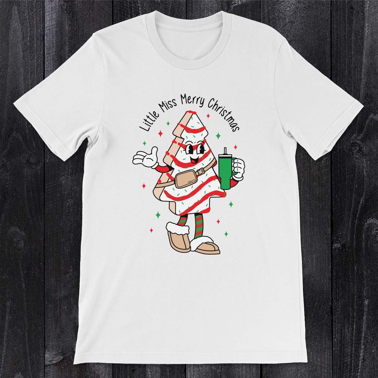 Daydream Tees Little Miss Merry Christmas