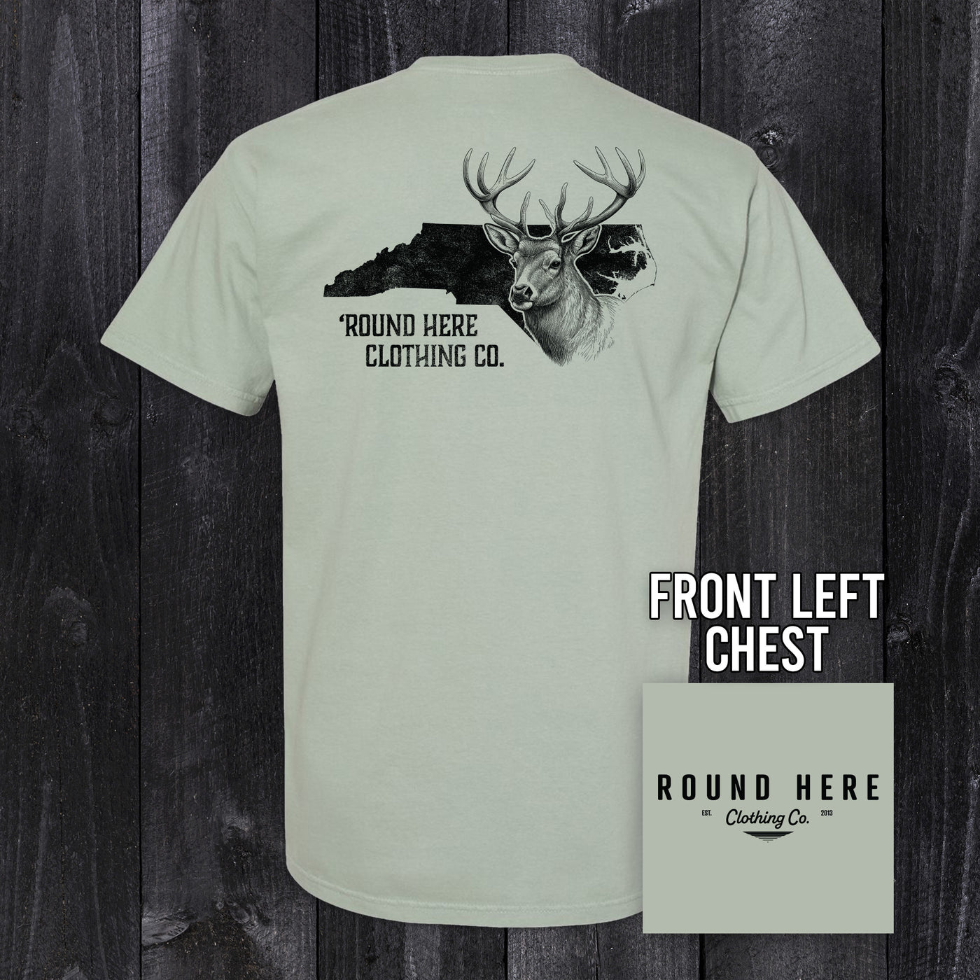 'Round Here Clothing NC Deer