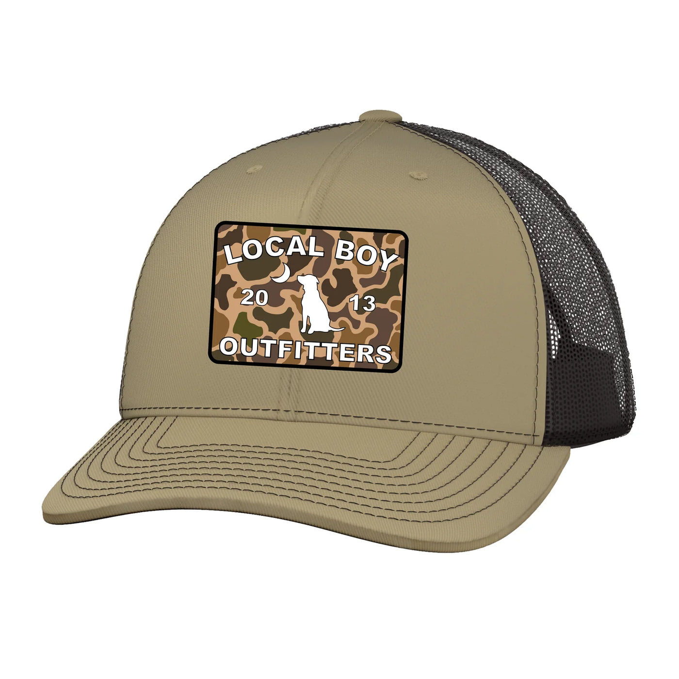 Local Boy Outfitters Old School Patch Hat Khaki Coffee