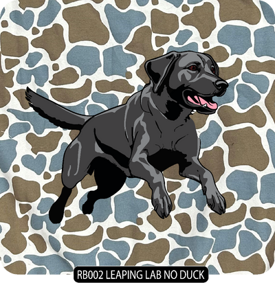 103 Blue Camo Crew - Embroidered Left Chest
