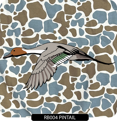 103 Blue Camo Crew - Embroidered Left Chest