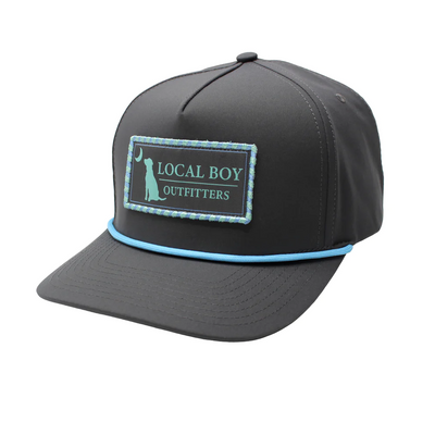 Local Boy Outfitters  Local Rope Plate Rope Hat Charcoal/Light Blue Cord