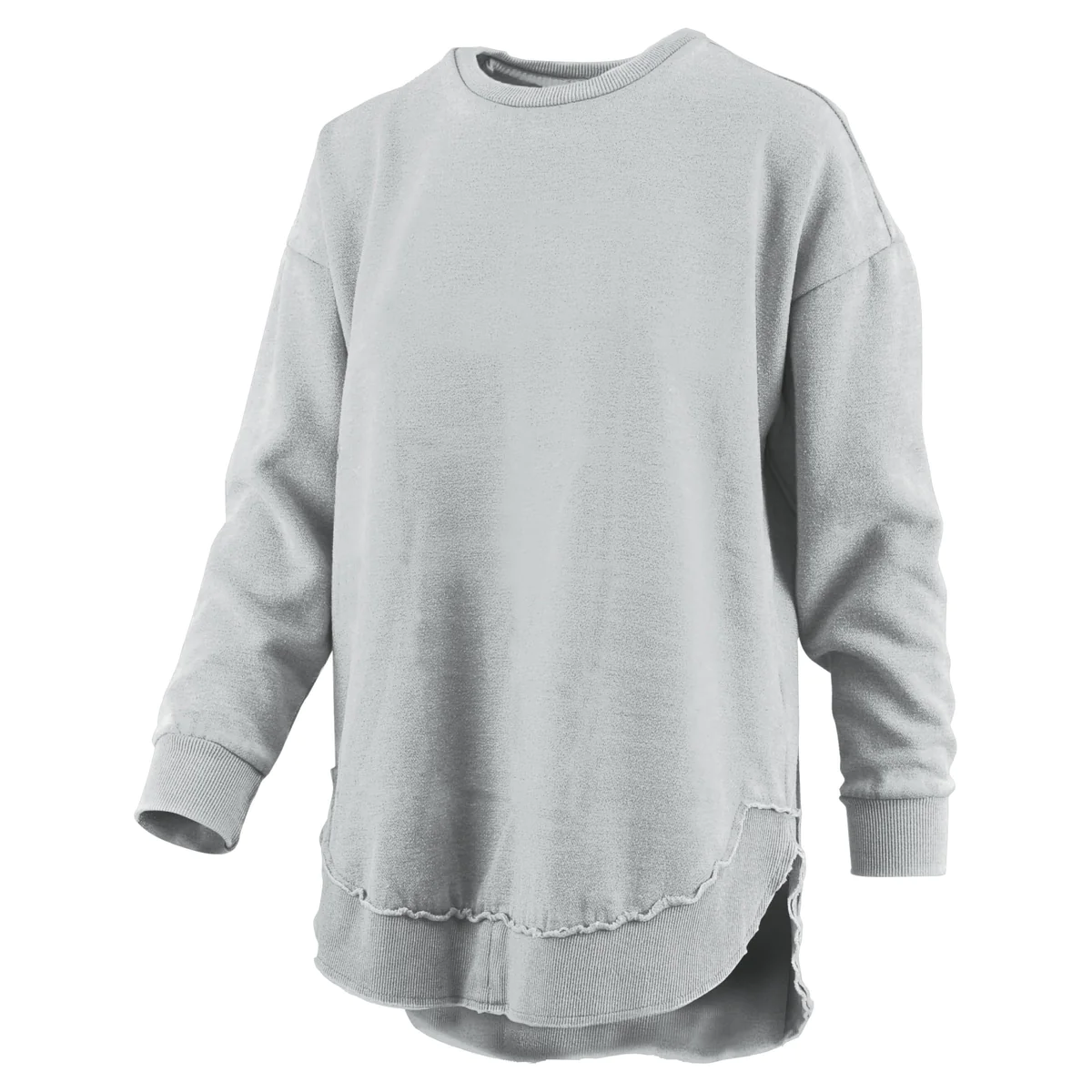Royce Vintage Fleece Rounded Crew Neck Poncho