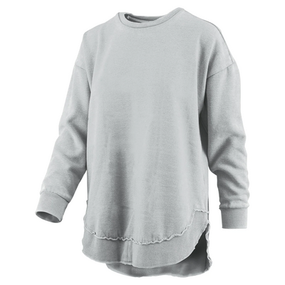 Royce Vintage Fleece Rounded Crew Neck Poncho