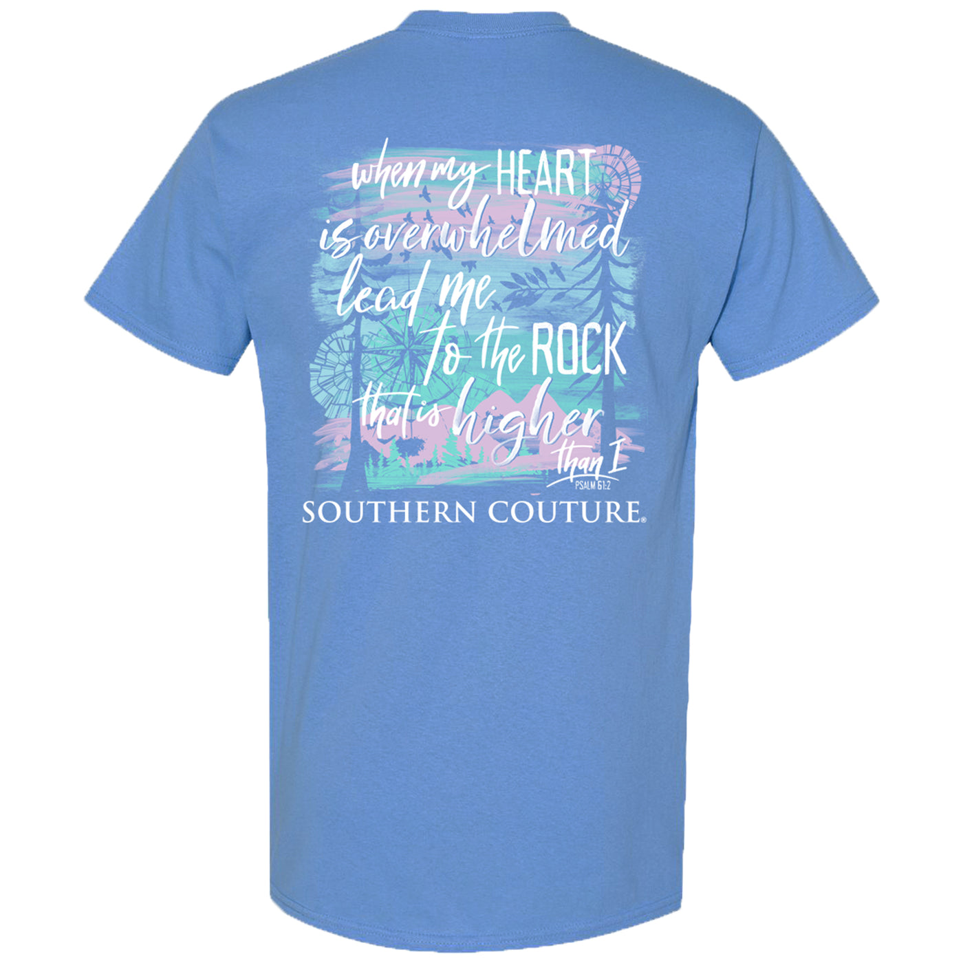 Southern Couture When My Heart's Overwhelmed Carolina Blue SS