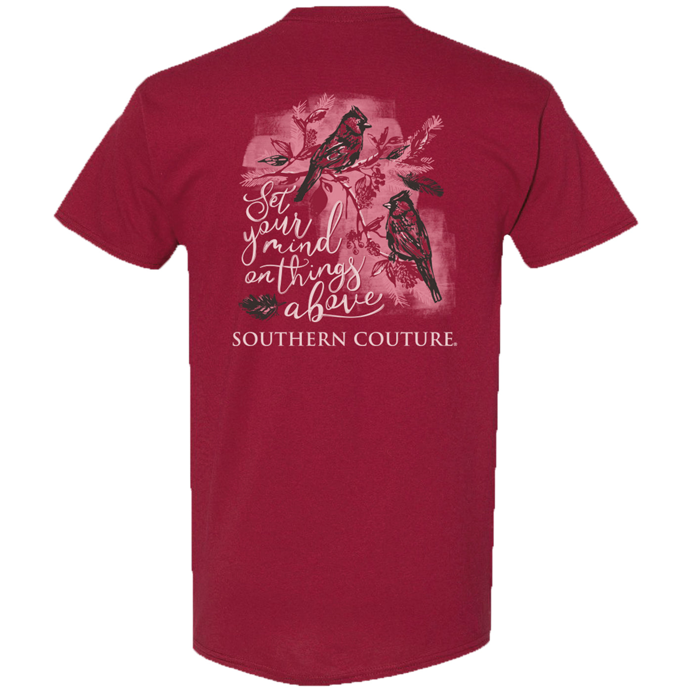 Southern Couture Set Your Mind On Things Above Cardinal SS