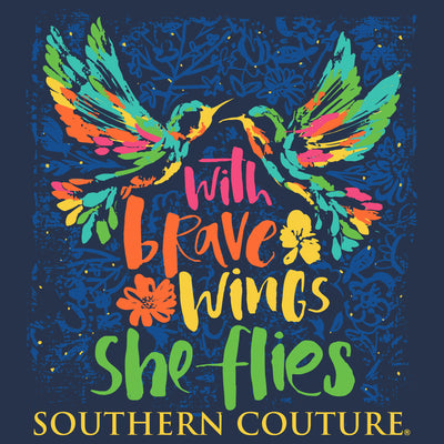 Southern Couture With Brave Wings Navy SS