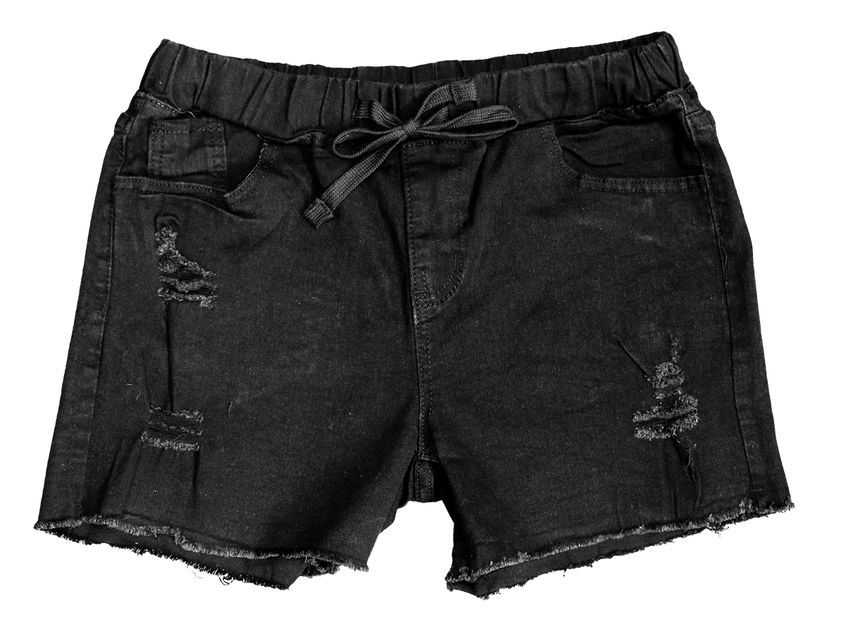 Southern Couture Distressed Denim Cut off Shorts Black