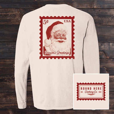'Round Here Clothing Santa Stamp