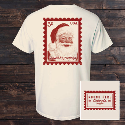 'Round Here Clothing Santa Stamp