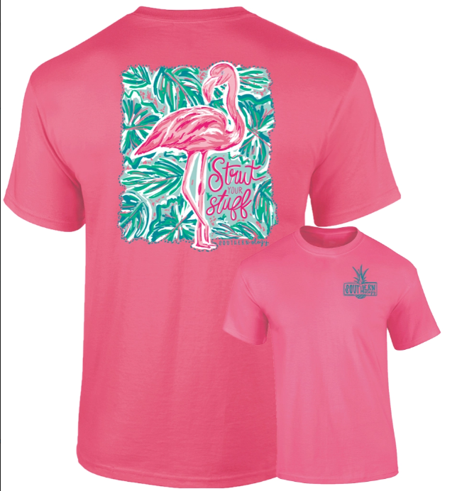 Southernology Pink Flamingo Strut Your Stuff Crunchberry