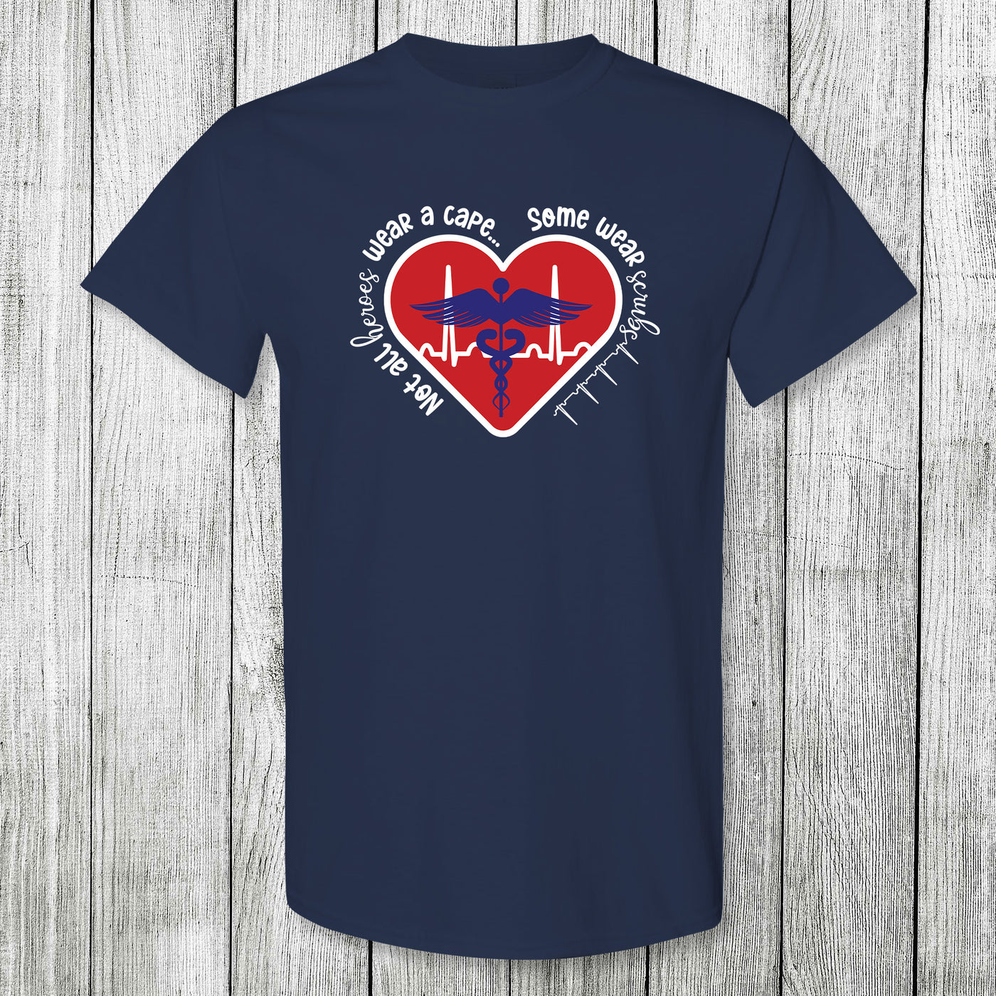Daydream Tees Some Wear Scrubs Navy