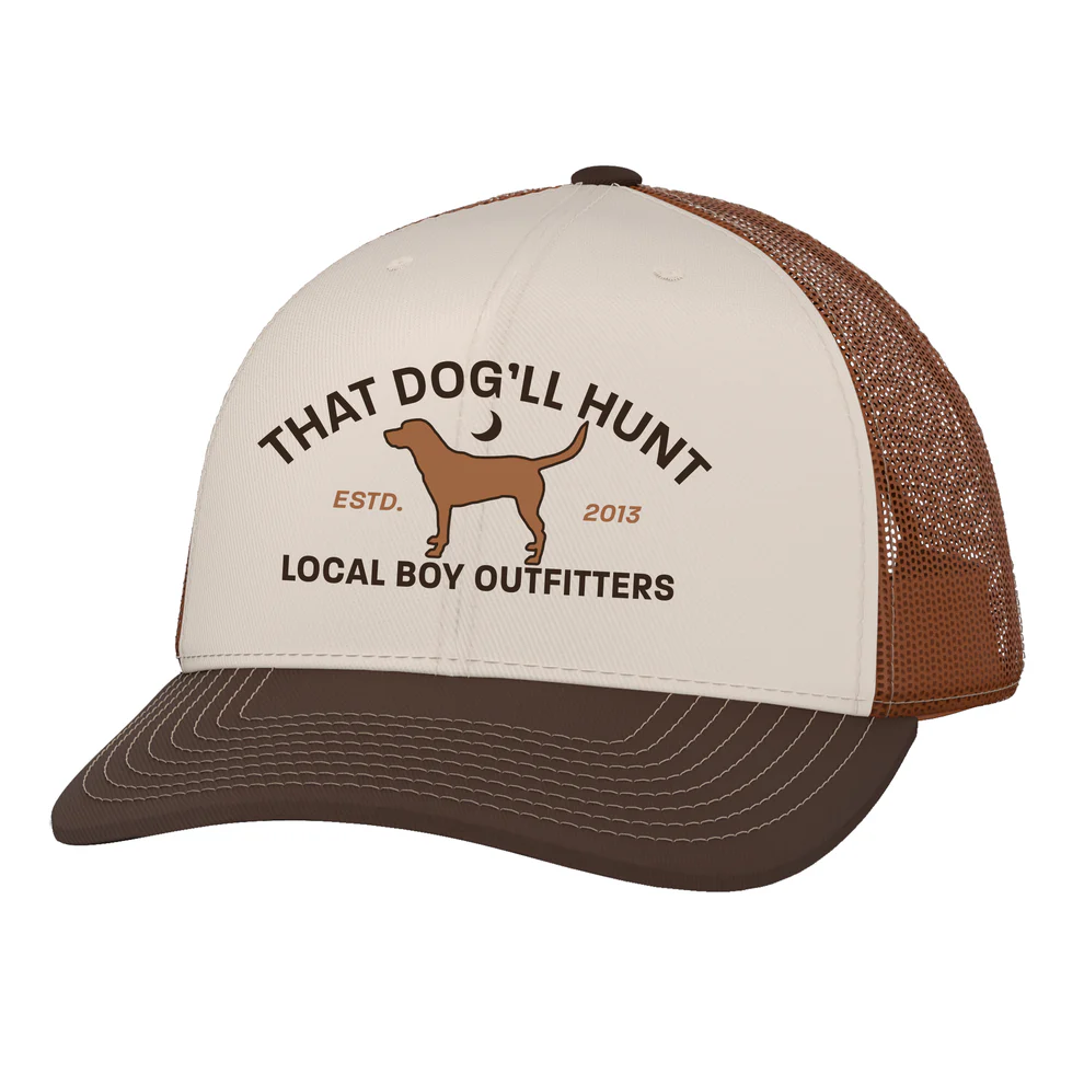 Local Boy Outfitters That Dog'll Hunt Cream/Rust/Brown Hat