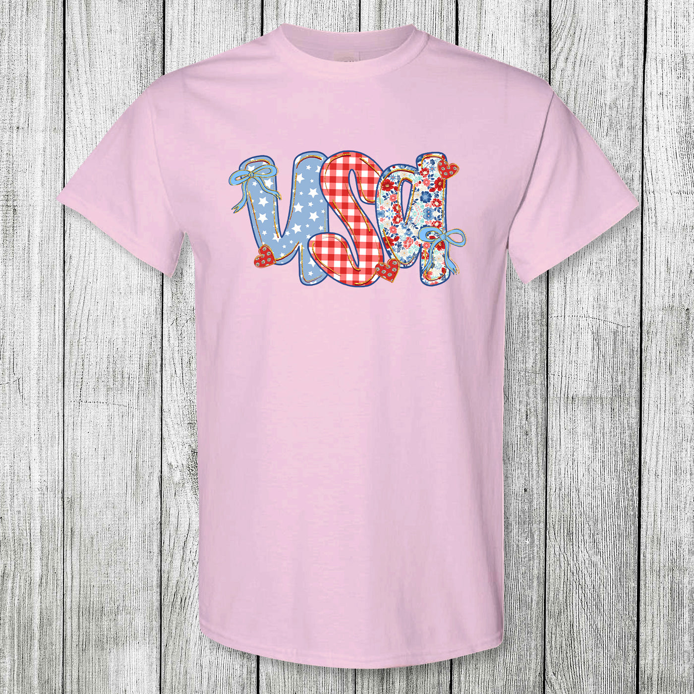 Daydream Tees USA Coquette Light Pink
