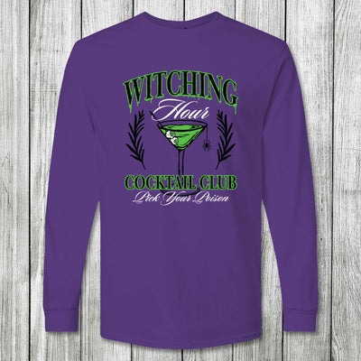 Daydream Tees Witching Hour Cocktail Club Purple