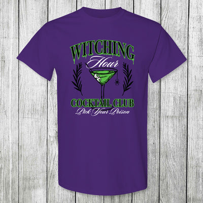 Daydream Tees Witching Hour Cocktail Club Purple