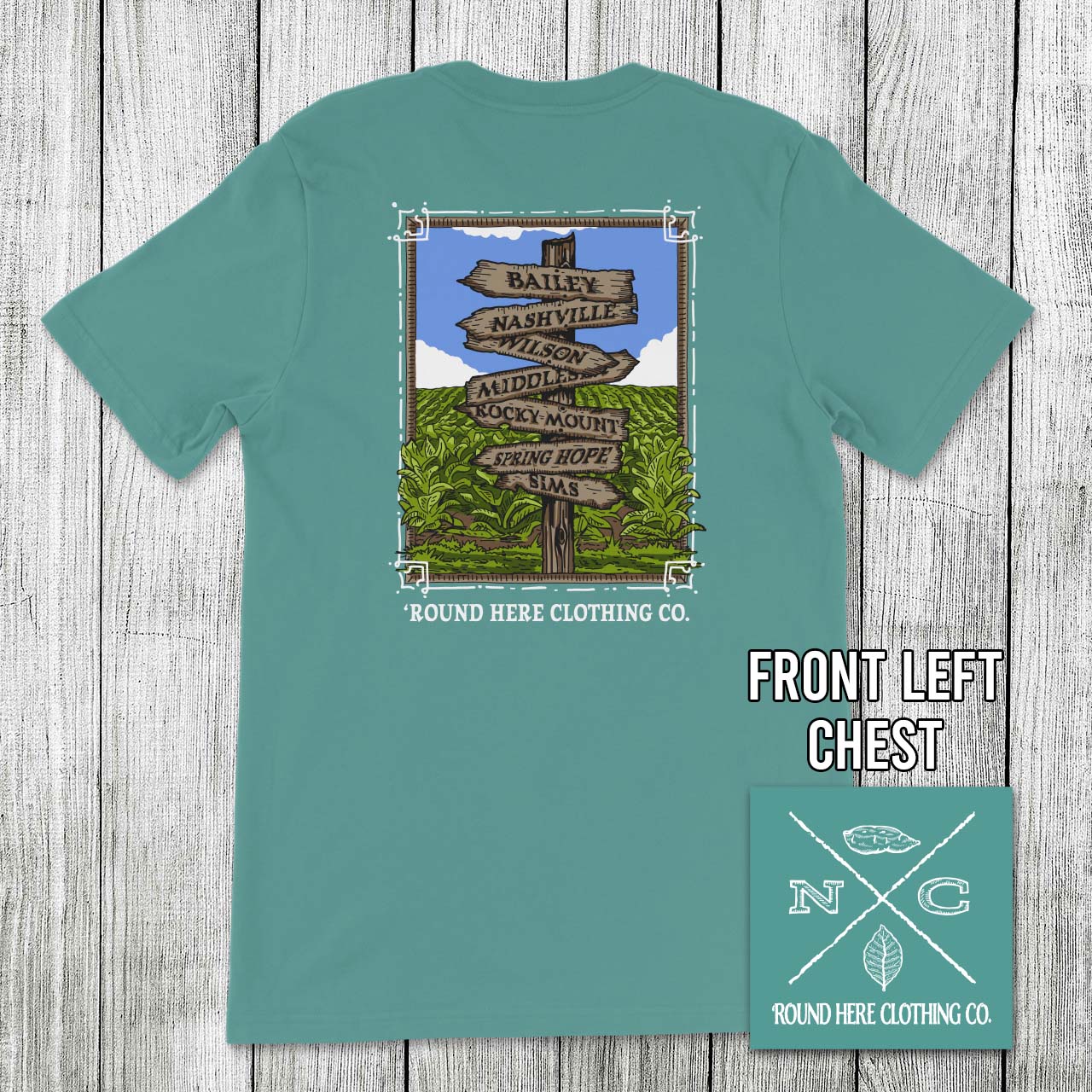 Round Here Clothing Tobacco Crossroads Bailey