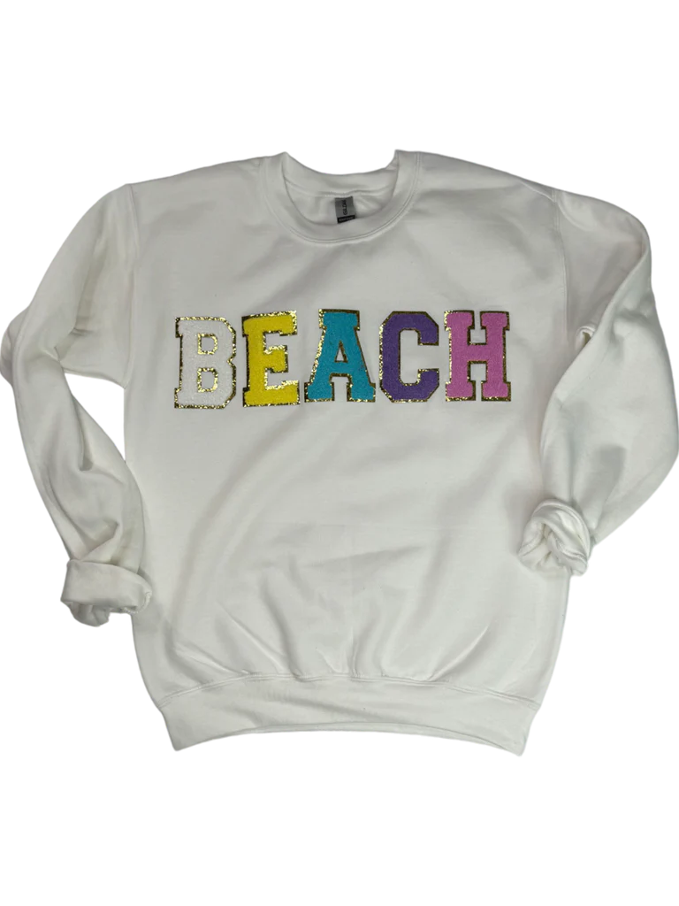 Girlie Girl Originals Beach Sweatshirt White