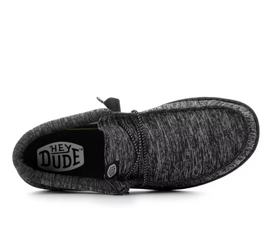 Hey Dude Wally Sport Knit Black/Black Shoes
