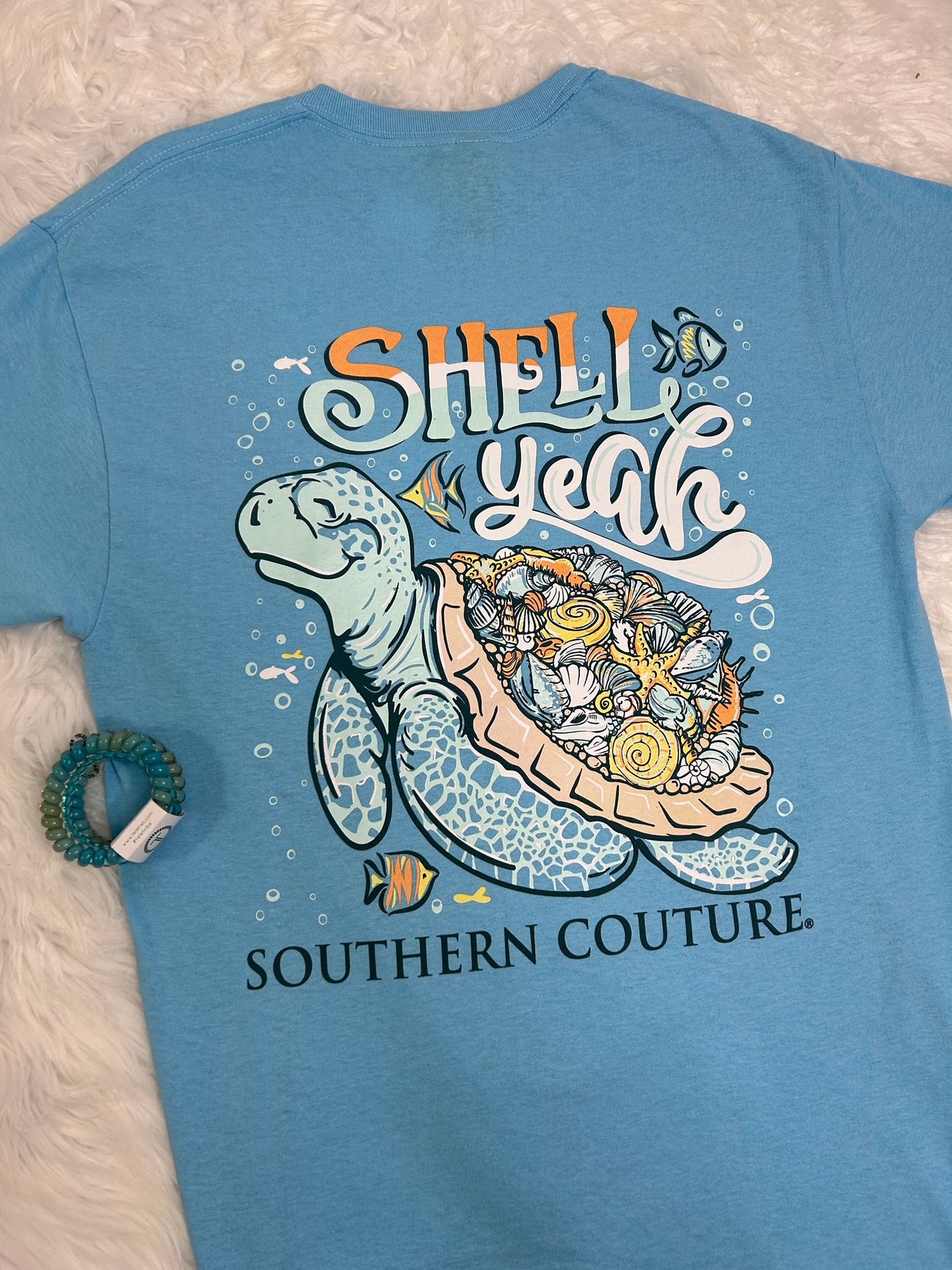 Southern Couture Shell Yeah Sky Blue SS