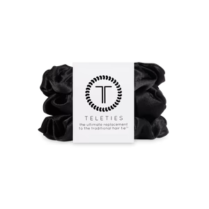Teleties Jet Black Scrunchies
