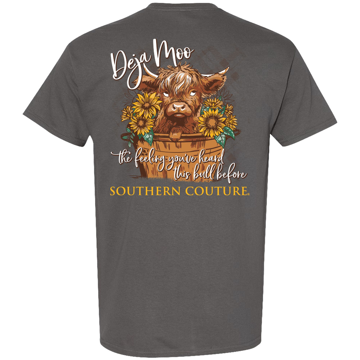 Southern Couture Deja Moo Charcoal SS