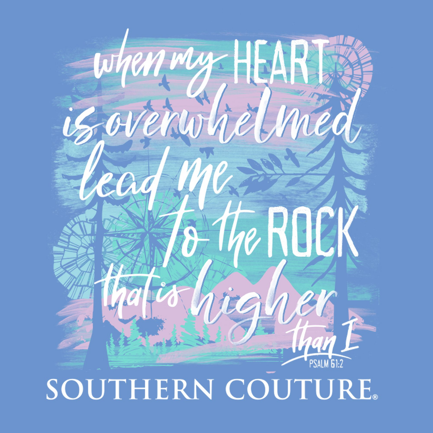Southern Couture When My Heart's Overwhelmed Carolina Blue SS
