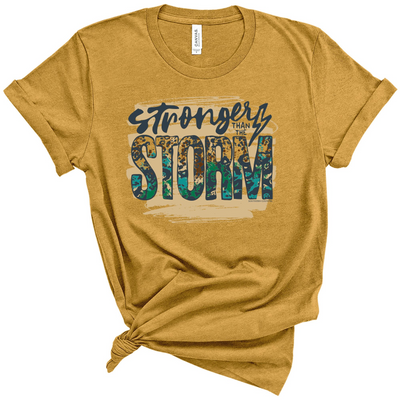 Southern Couture Stronger Than The Storm Heather Mustard SS