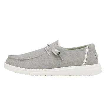 Hey Dude Wendy Chambray Braid Grey