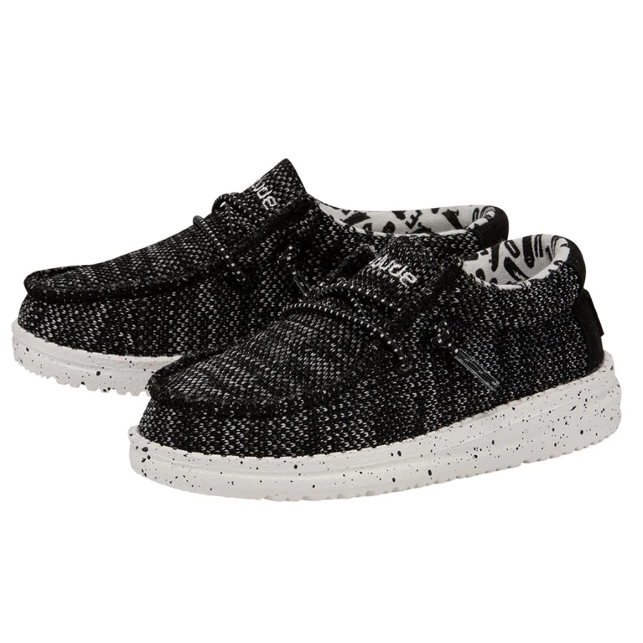 Hey Dude Wally Toddler Stretch Black