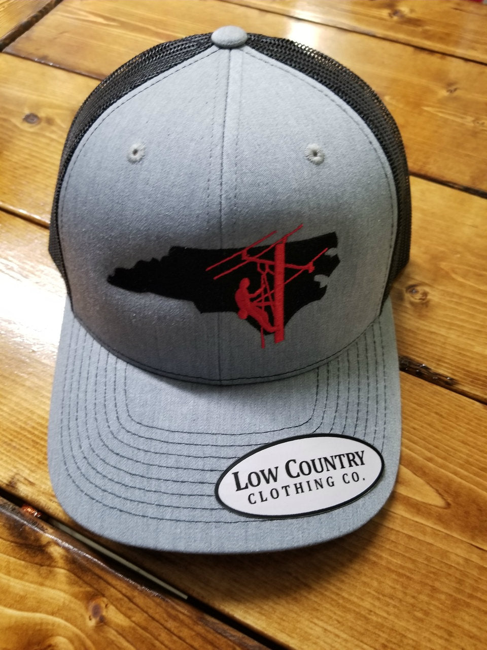 Low Country Clothing  Lineman Grey/Black Hat