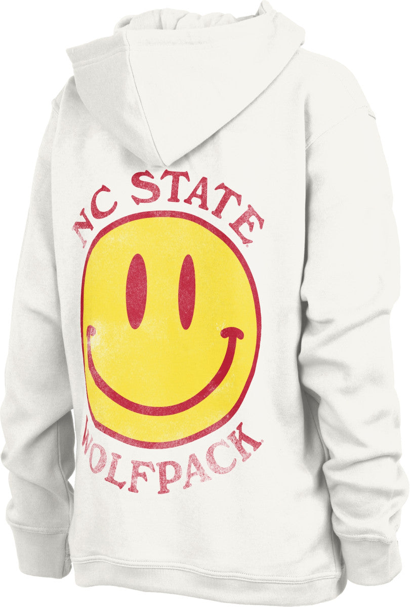 NC State Smiley Face Fleece Hoodie
