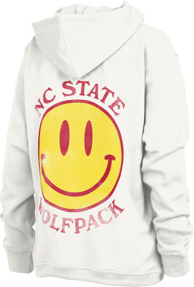 NC State Smiley Face Fleece Hoodie
