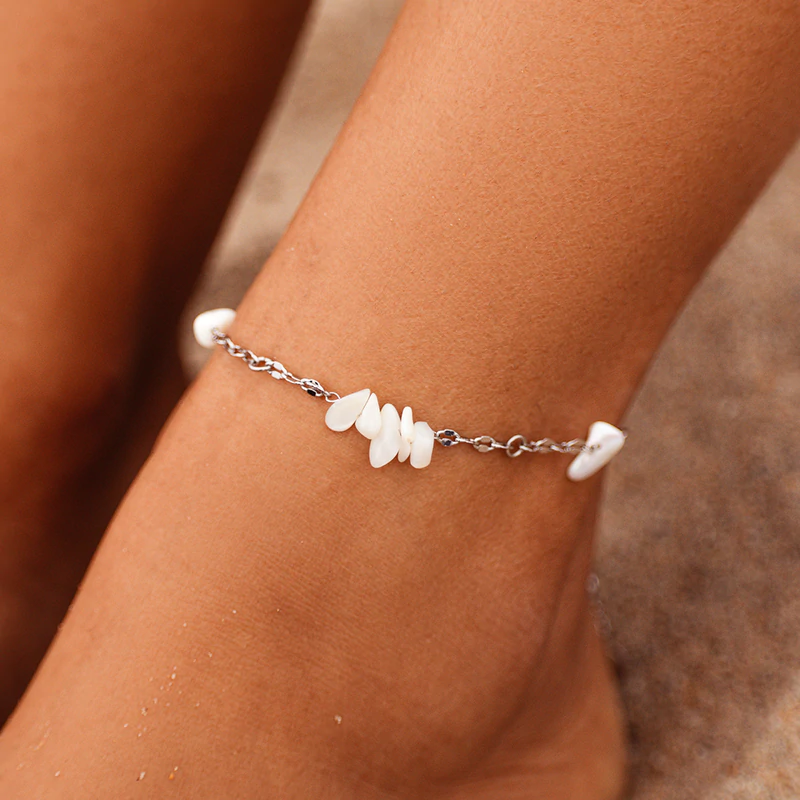 Pura Vida Sea Treasures Anklet Silver