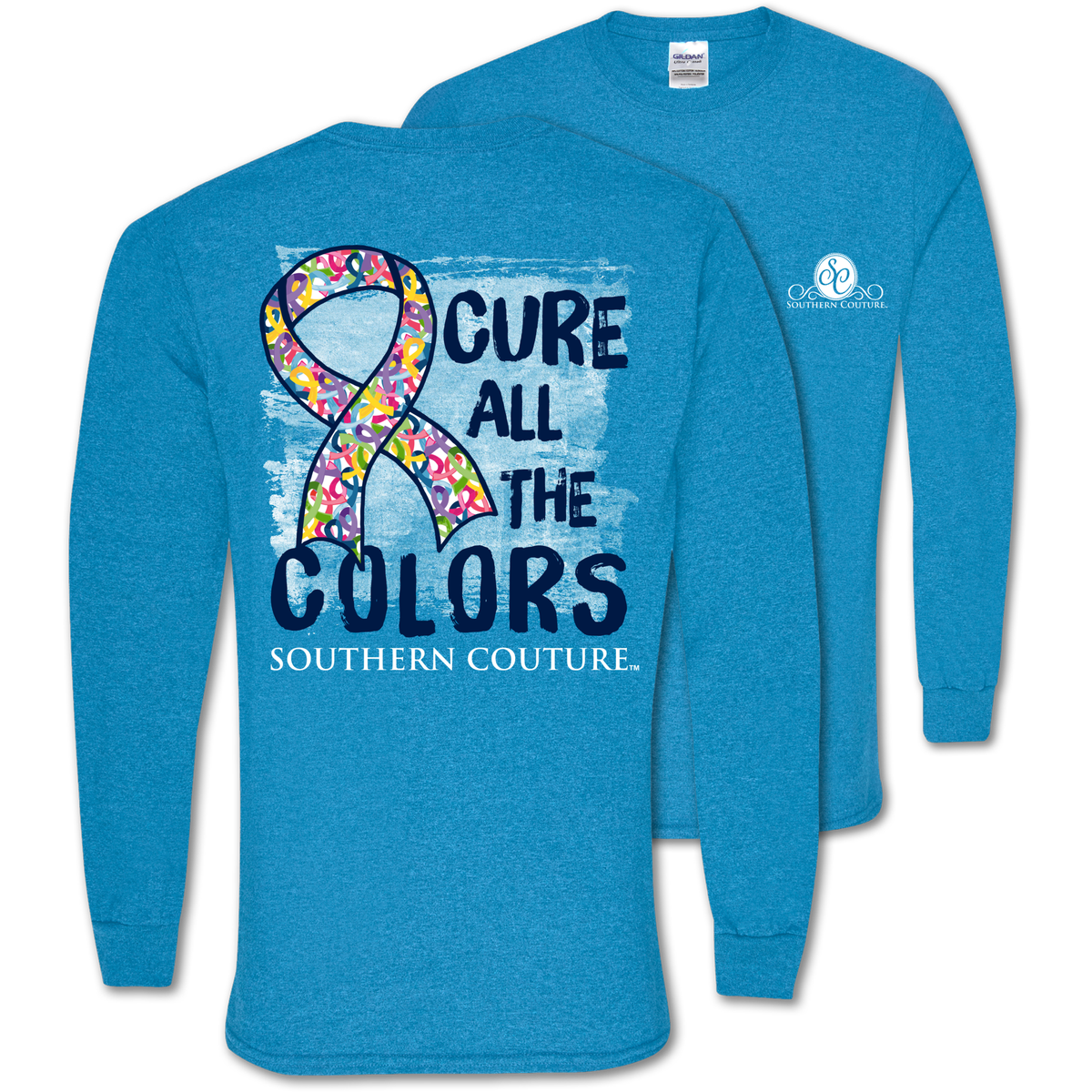Southern Couture Cure All The Colors Heather Sapphire LS