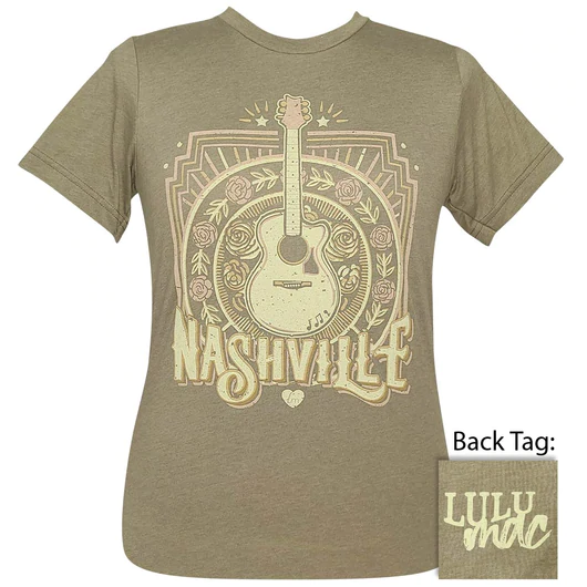 Lulu Mac Nashville Guitar Heather Olive