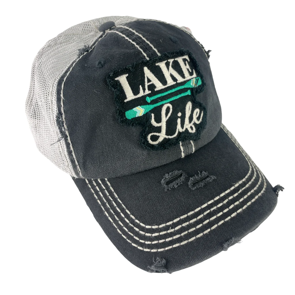 Girlie Girl Originals Lake Life Black/White Hat