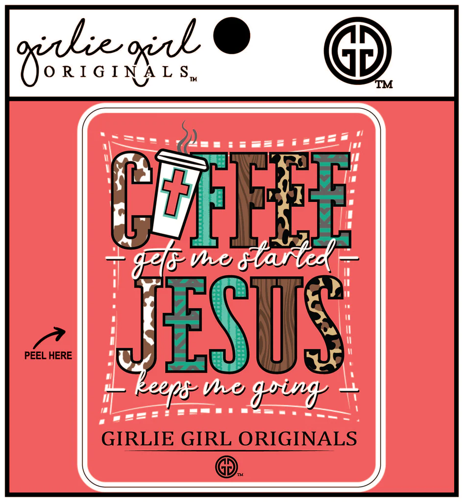Girlie Girl Originals Coffee Jesus Decal/Sticker