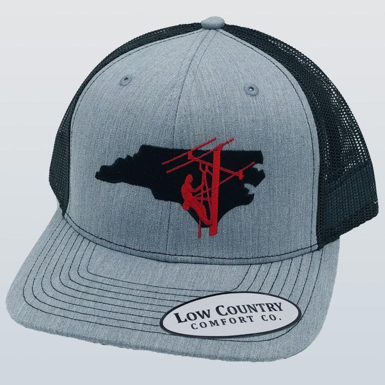 Low Country Clothing  Lineman Grey/Black Hat