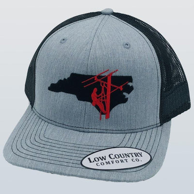 Low Country Clothing  Lineman Grey/Black Hat