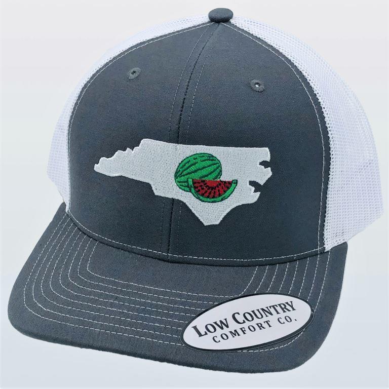 Low Country Comfort Co. NC Watermelon Charcoal/White Hat