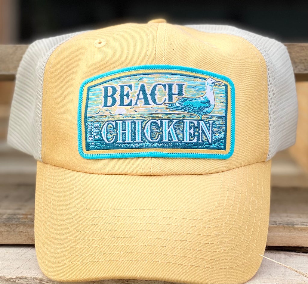 Bella Cotton Beach Chicken Yellow/Khaki Hat