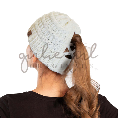 C.C. Criss Cross Beanie Rose