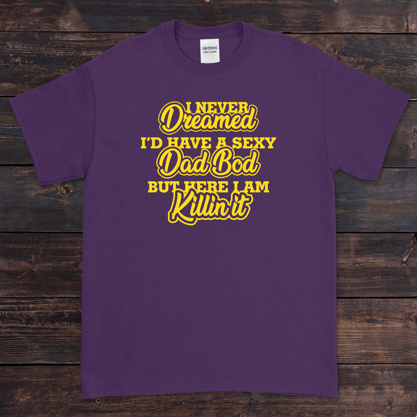 Daydream Tees Dad Bod Killin' It Purple