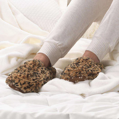Warmies Leopard Slippers