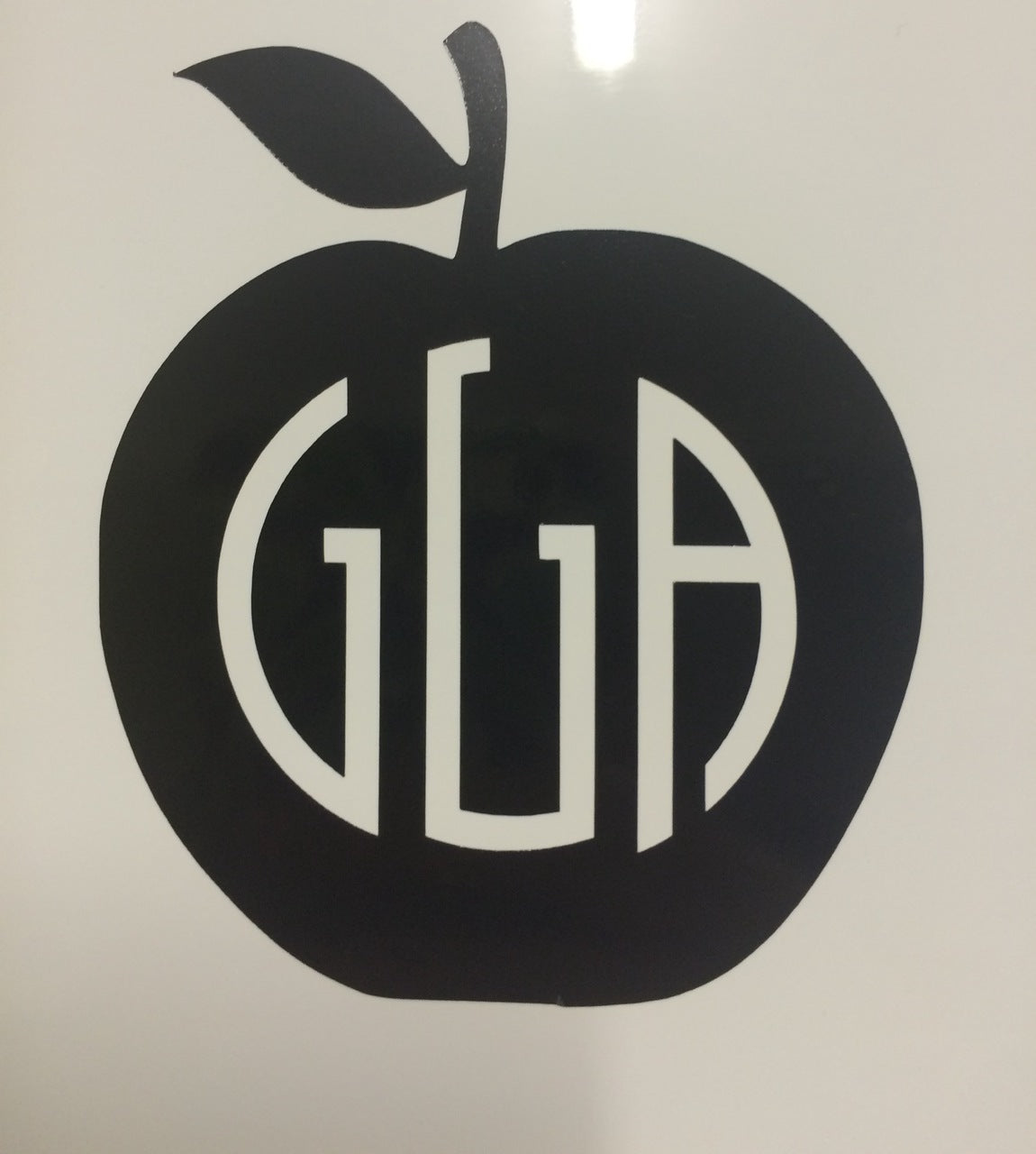 Apple Monogrammed Decal