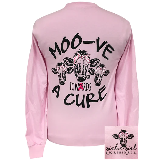 Moo-ve Towards A Cure Pink LS