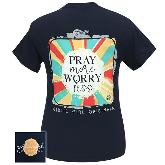 Girlie Girl Originals Pray More Navy