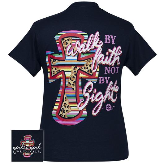 Girlie Girl Originals Serape Leopard Cross Navy