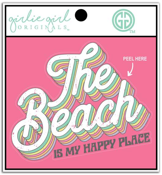 Girlie Girl Originals The Beach Decal/Sticker